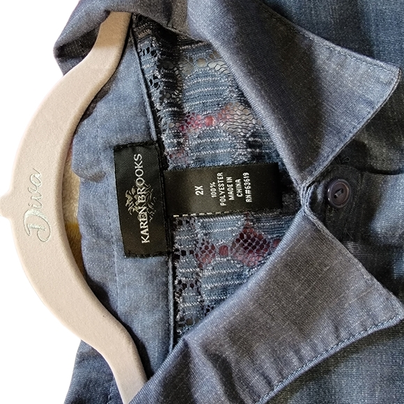 Karen Brooks size 2X Color:Denim blue - Picture 6 of 7